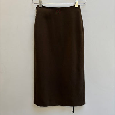 A.F. Vandevorst Wool Stirr Up Buckle Skirt