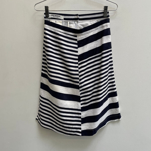 SS00 Junya Watanabe Blocked Striped Midi Skirt