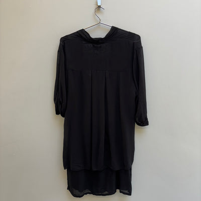 Helmut Lang Layered Sheer Draped Dress