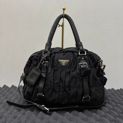 FW06 Prada Nylon Gaufre Mini Shoulder Bag
