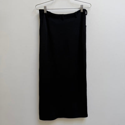 Y’s By Yohji Yamamoto Black Midi Skirt
