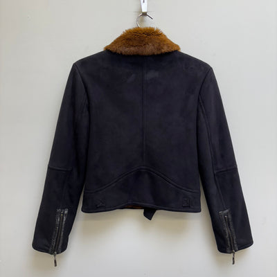 Balmain Fur Lining Zip Up Jacket