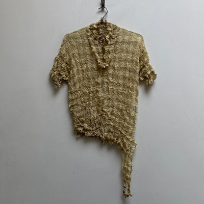 90s Issey Miyake Checkered Pinch Polo