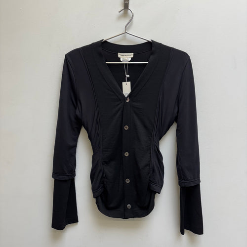 FW07 Comme Des Garçons Layered Side Gathered Cardigan