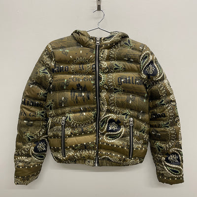 John Galliano Patterned Puffer Jacket