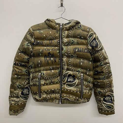 John Galliano Patterned Puffer Jacket