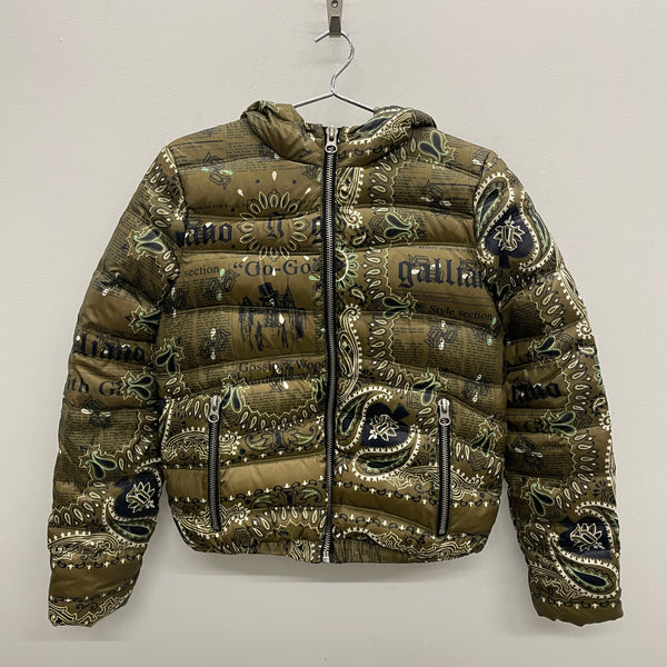 John Galliano Patterned Puffer Jacket