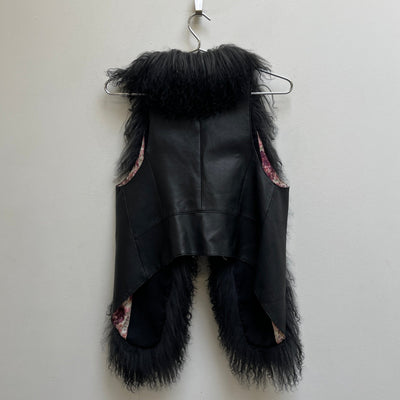 Hysteric Glamour Lamb Leather Fur Vest