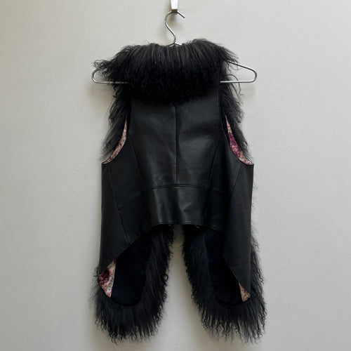 Hysteric Glamour Lamb Leather Fur Vest