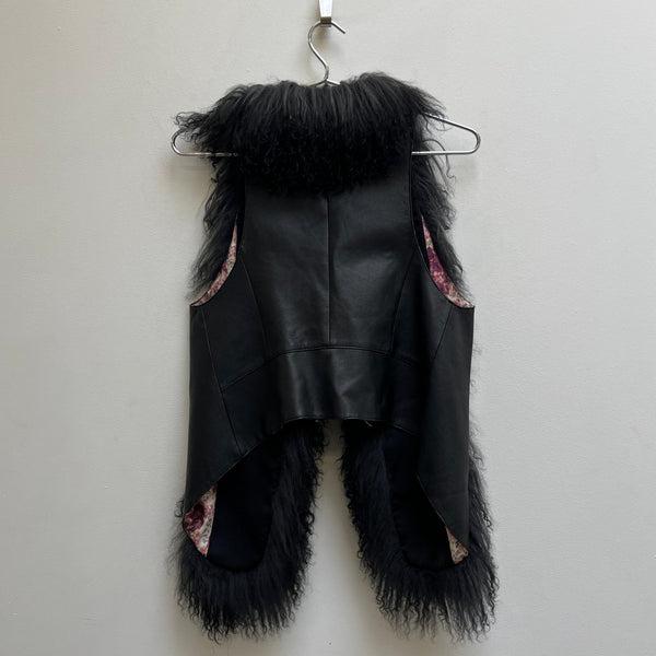 Hysteric Glamour Lamb Leather Fur Vest
