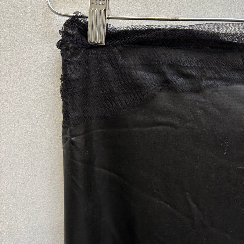 Marc Le Bihan Latex Tule Maxi Skirt