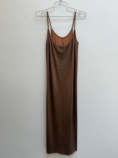 Rick Owens Lilies Dark Tangerine Long Tank Dress