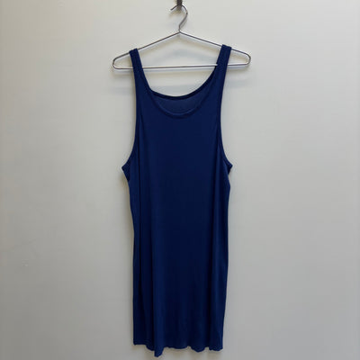 Boris Bidjan Saberi Nuclear Blue Micro Rib Tank Top