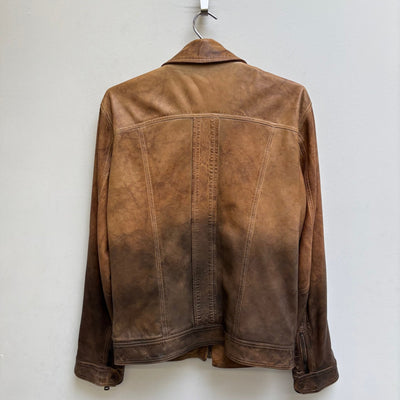 SS10 Dolce & Gabbana Ombré Lambskin Leather Jacket