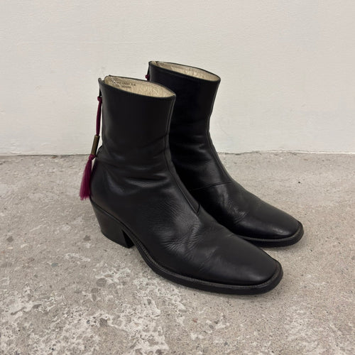 FW17 Acne Studios ‘Brod’ Cuban Leather Heeled Boots