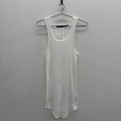 No ID. Back Cross Ribbed Tank Top