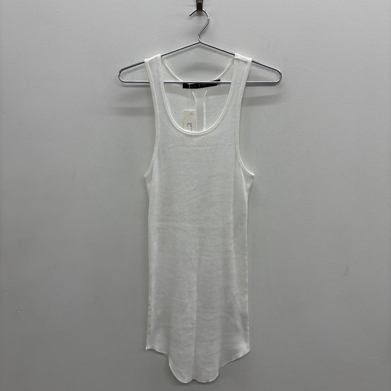 No ID. Back Cross Ribbed Tank Top