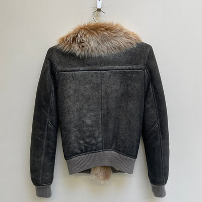 00s Giorgio Brato Metallic Shearling Jacket