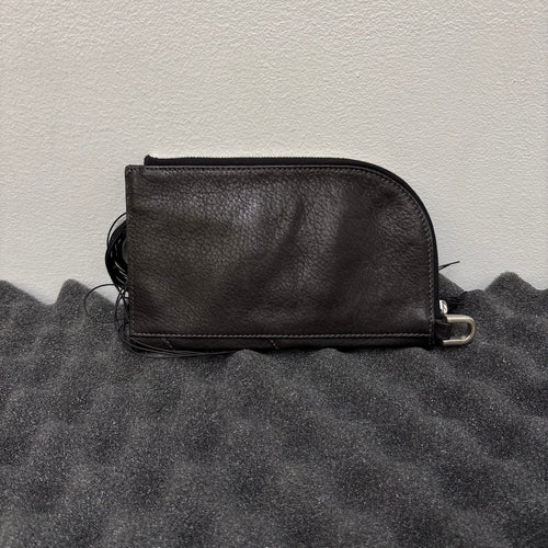 SS19 Rick Owens Leather Fringe Wallet