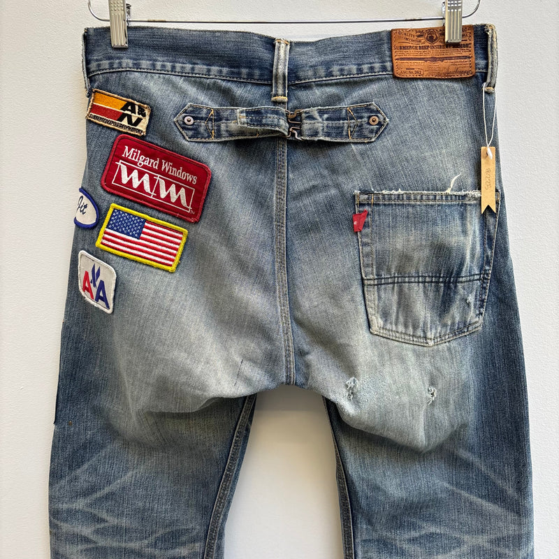Anachronorm Distressed Patchwork Jeans