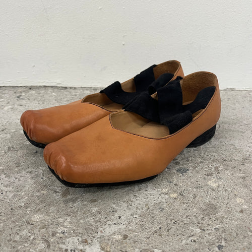 Uma Wang Classic Leather Ballerina Flats