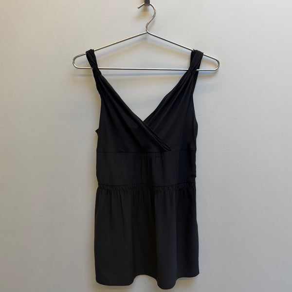00s MIUMIU Crossover Empire Waist Tank-Top