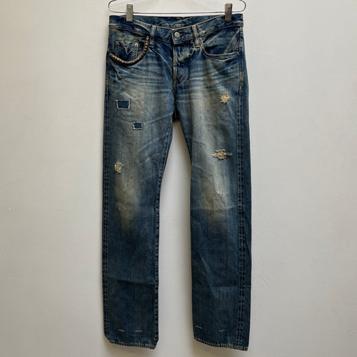 Hysteric Glamour Distressed Patchwork Denim Jeans