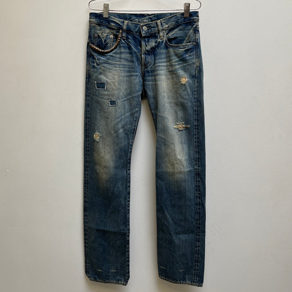 Hysteric Glamour Distressed Patchwork Denim Jeans