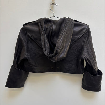 Mike & Chris Cropped Leather Jacket