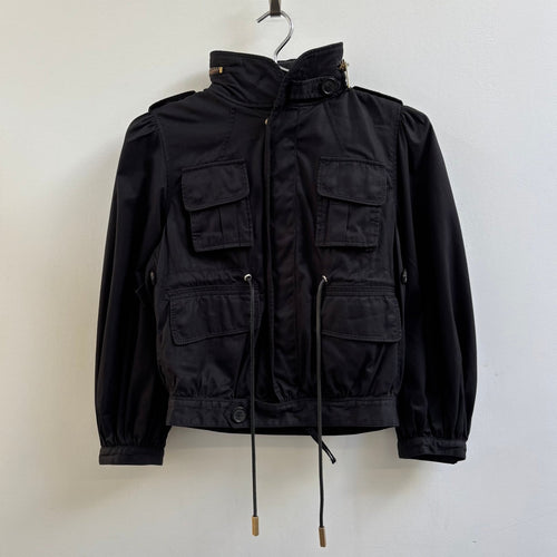 Dsquared2 Cropped Puff Sleeve Military Jacket