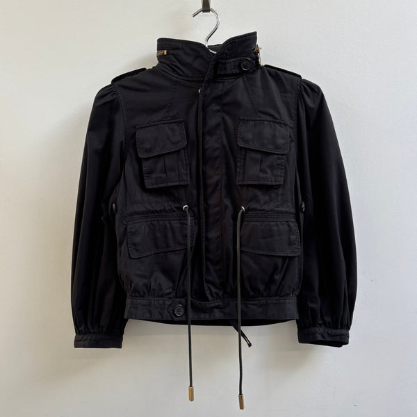 Dsquared2 Cropped Puff Sleeve Military Jacket