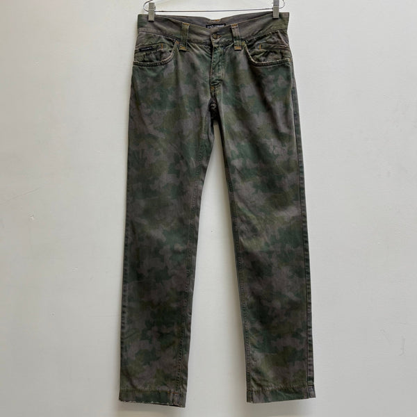 00s Dolce & Gabbana Camouflage Straight Jeans