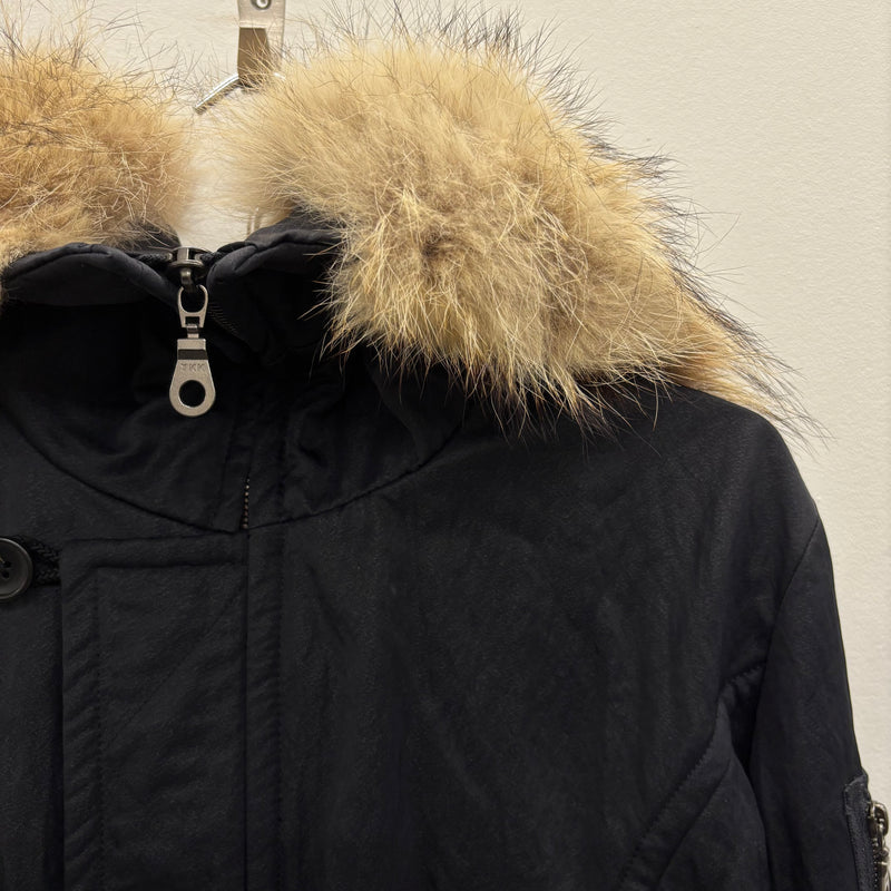 5351 Pour Les Hommes Fur Hooded Bomber Jacket