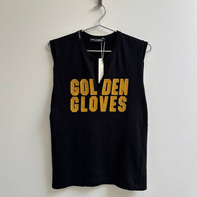 00s Dolce & Gabbana Sleeveless Tee “Golden Gloves”