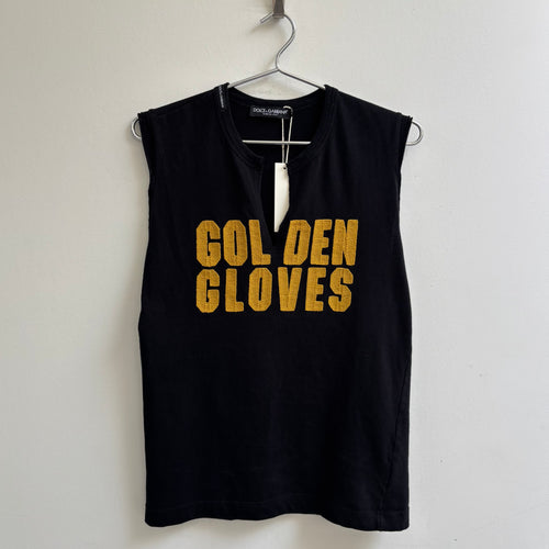 00s Dolce & Gabbana Sleeveless Tee “Golden Gloves”