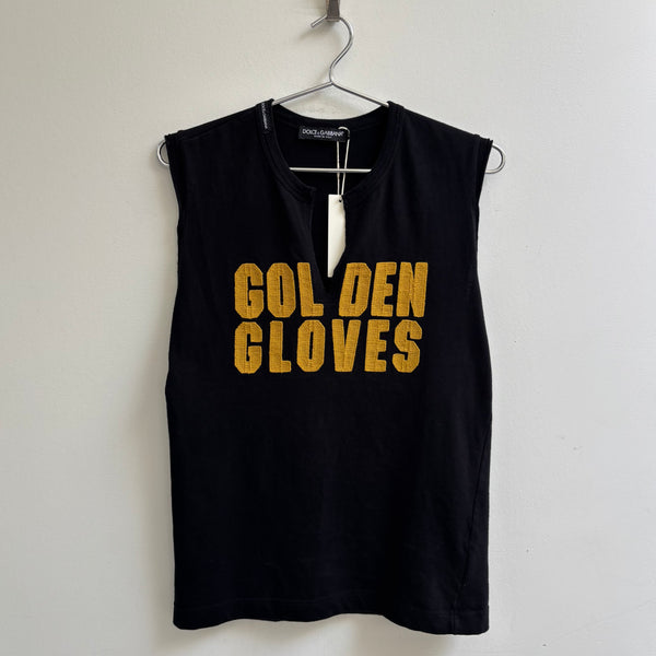 00s Dolce & Gabbana Sleeveless Tee “Golden Gloves”