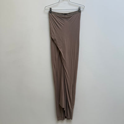 Rick Owens Lillies Nude Maxi Slit Skirt
