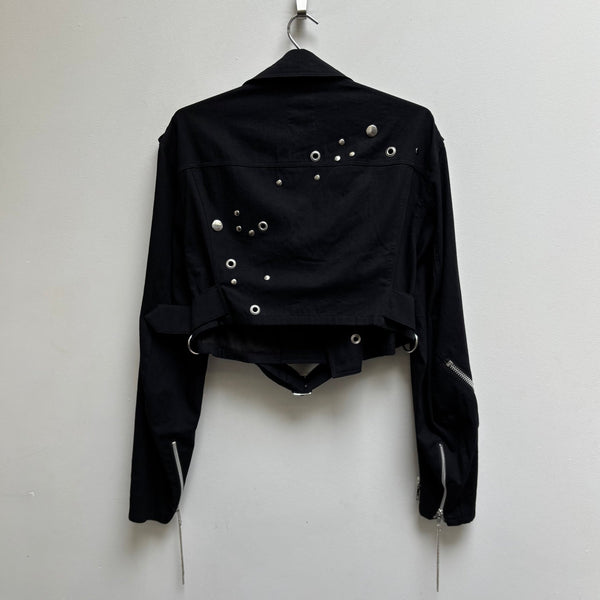 Limi Feu Cropped Biker Jacket