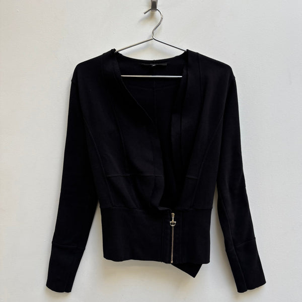 00s Gucci By Tom Ford Velvet Sleeve Cardigan