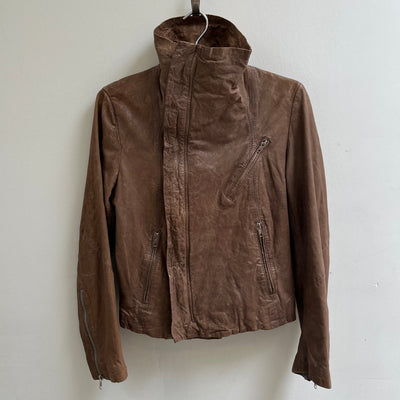 Line Lambskin Leather Jacket