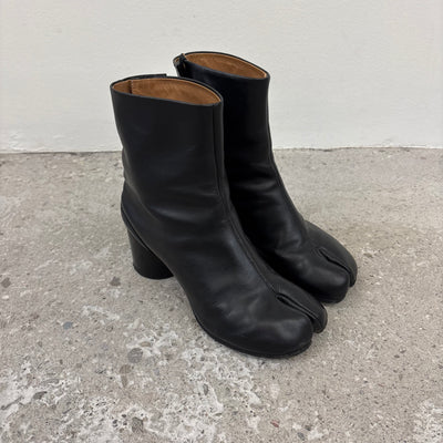 Maison Margiela Leather Tabi Heeled Boots