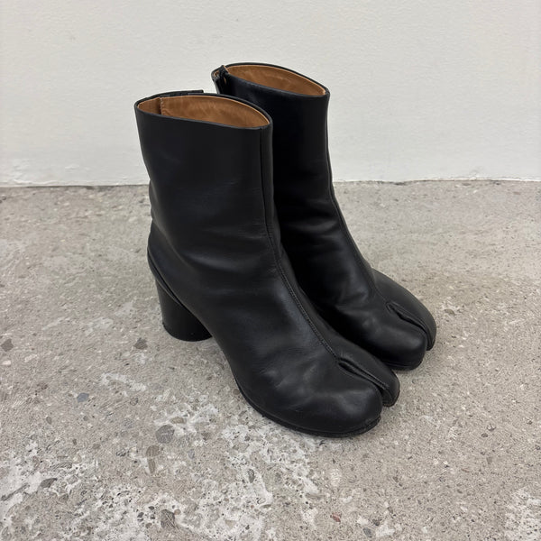 Maison Margiela Leather Tabi Heeled Boots