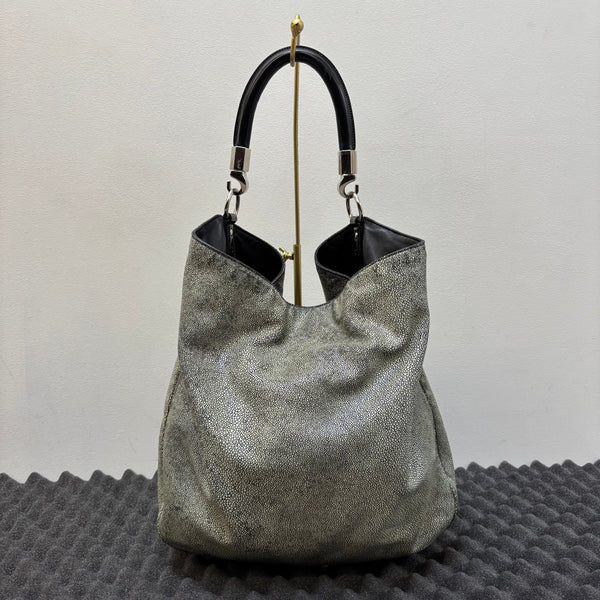 FW10 Yves Saint Laurent Stingray Leather Roady Hobo Bag