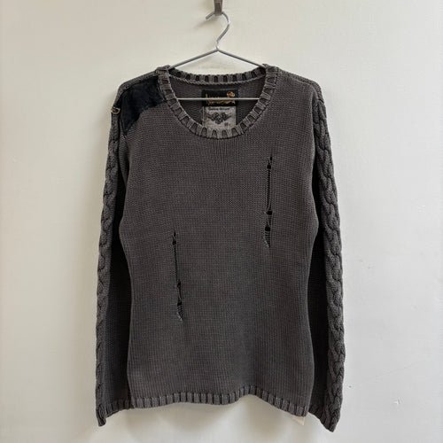 Kyoji Maruyama Shoulder Patch Knit Sweater