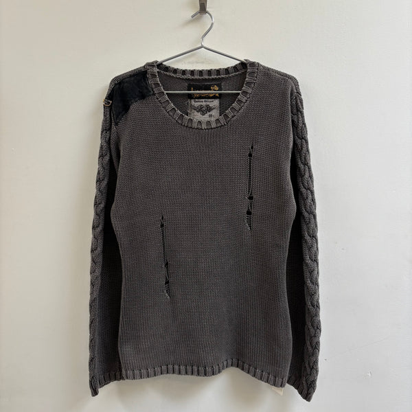 Kyoji Maruyama Shoulder Patch Knit Sweater