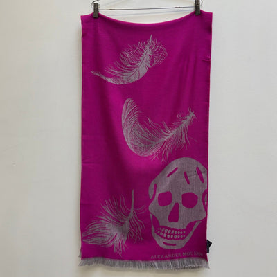 Alexander McQueen Wool Skull Scarf