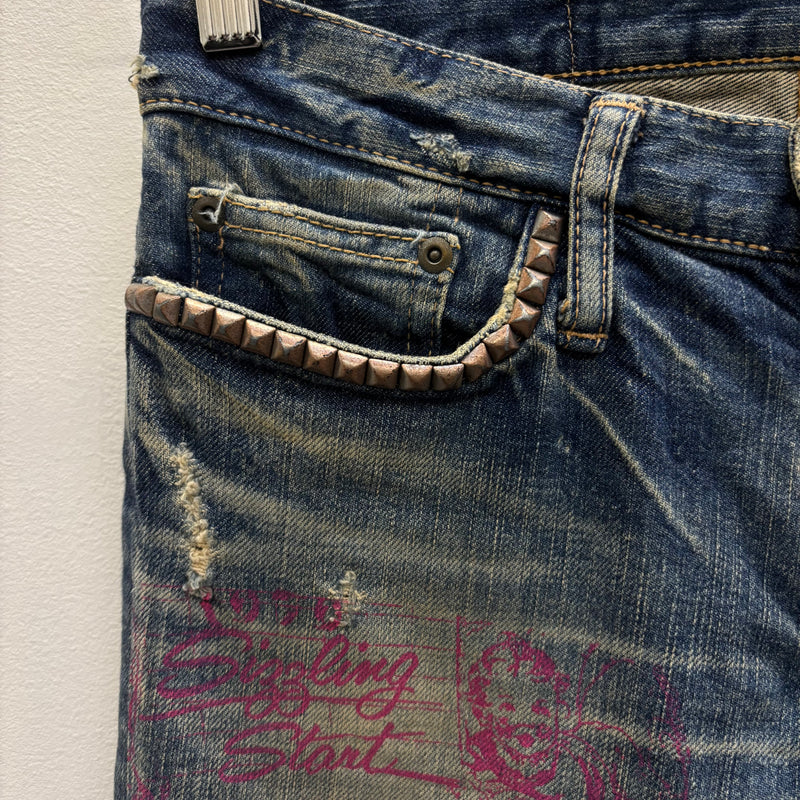 Hysteric Glamour Destroy All Monsters Jeans