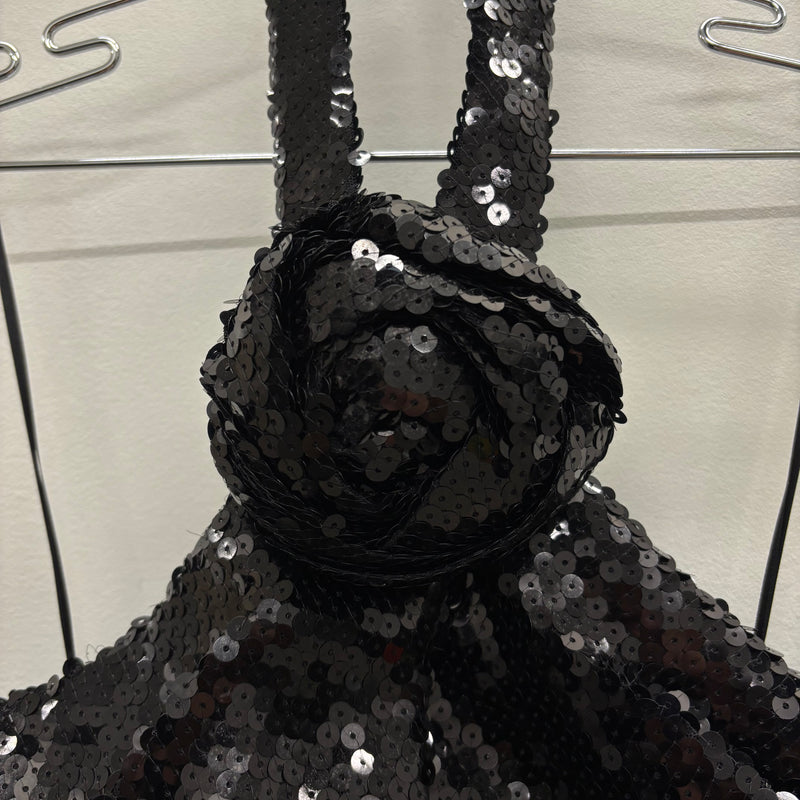 Balmain Sequence Rose Halter Top