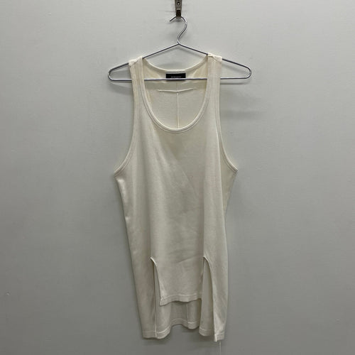 Givenchy by Ricardo Tisci White Ribbed Tank Top