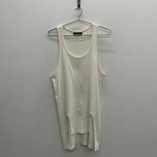Givenchy by Ricardo Tisci White Ribbed Tank Top